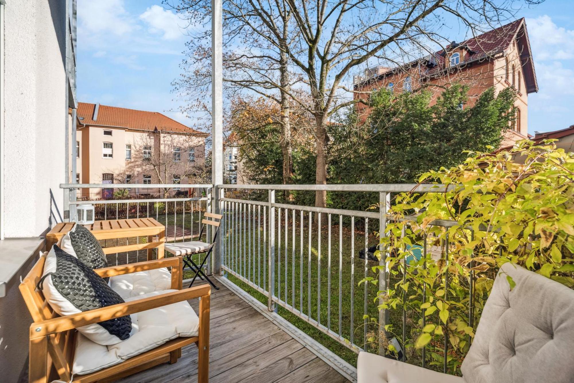 Roby-Erfurt Hbf-Nah, Balkon Daire Dış mekan fotoğraf